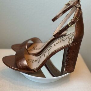 Sam Edelman Metallic Brown Heels